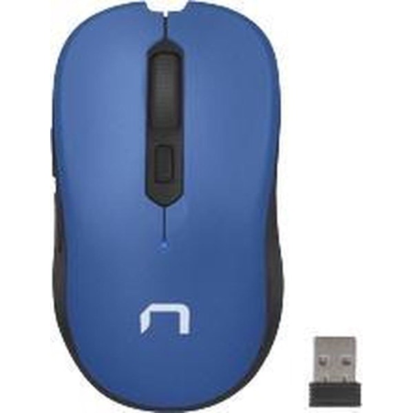 Natec trådløs mus Toucan blå og hvid 1600DPI