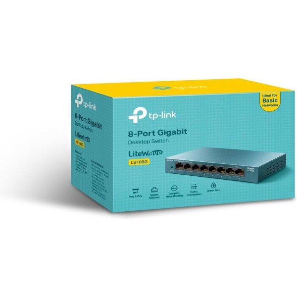 TP-Link 8-portar 10/100/1000 Mbps Desktop Network Switch
