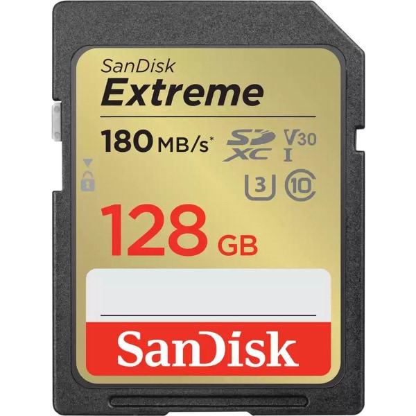 SanDisk Extreme 128 GB SDXC UHS-I klass 10