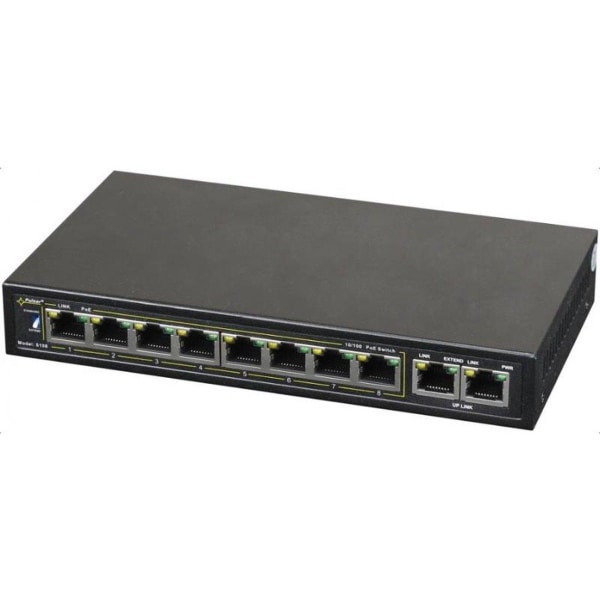 PULSAR S108 netværksswitch Fast Ethernet (10/100) Power over Eth