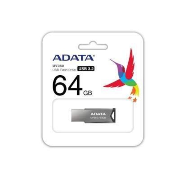 ADATA UV350 USB-flashdrev 64 GB USB Type-A Grå