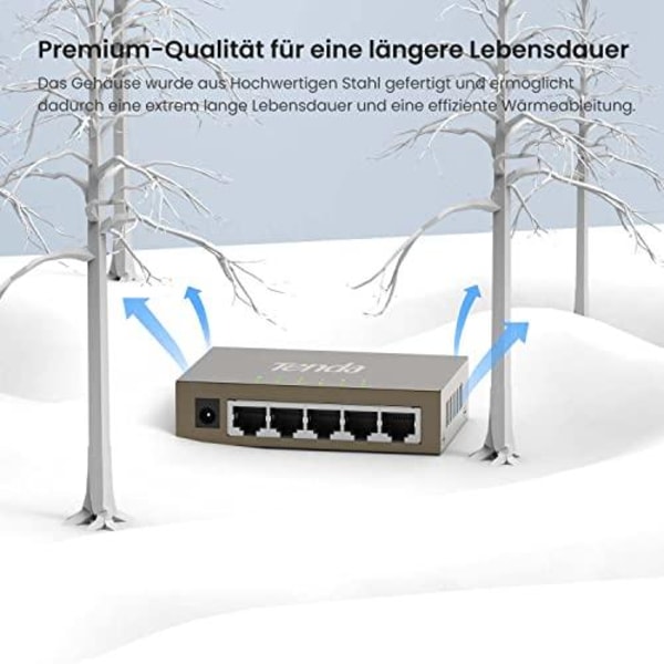 Tenda TEG1005D netværksswitch Uadministreret Gigabit Ethernet (1