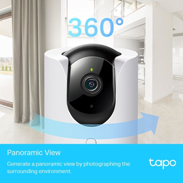 TP-Link Tapo Pan/Tilt AI Home Security Wi-Fi-kamera Svart