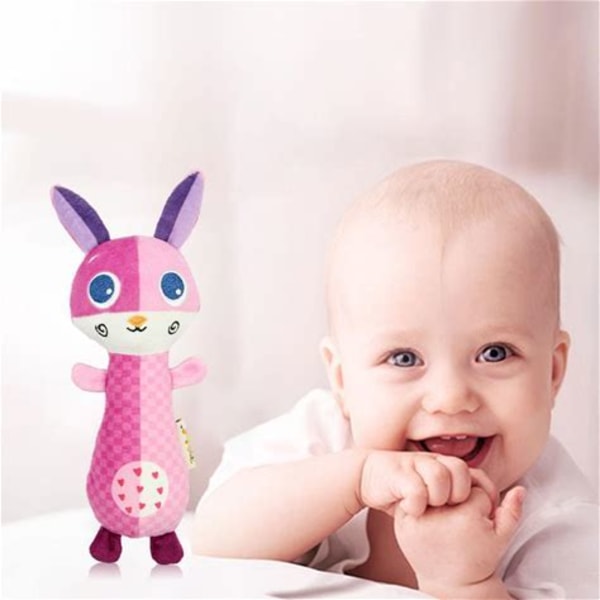 Baby Rattle Toys Handbells Med Sound Developmental Småbarn Nyfödda Rosa