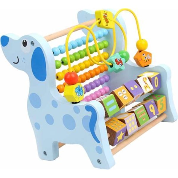 Aktivitet Leksaker Utvecklingspärla Labyrint Leksaker För Baby 1-åriga Småbarn Giraff Puppy