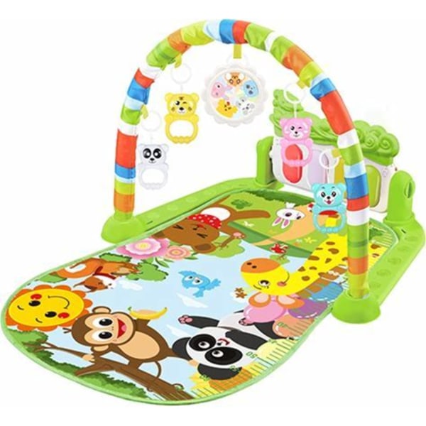 Baby för lekmattor Leksak Musical Kick Pianoleksak för mage för tid för med skallror Bridge Andningsmatta för baby 1/2/