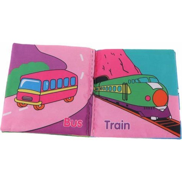 Pedagogiska barn baby tyg bok utvecklingsmässiga pojke flicka leksaker bokstäver Vehicle