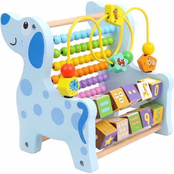 Aktivitet Leksaker Utvecklingspärla Labyrint Leksaker För Baby 1-åriga Småbarn Giraff Puppy