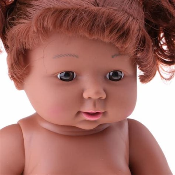 30 cm Baby Girl Docka med hår Barn blidka Reborn Toy Toddler Bath Play 2