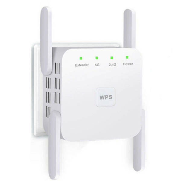 WiFi-förlängare, WiFi-förstärkare, WiFi-booster, täckning upp till 6500 kvadratmeter