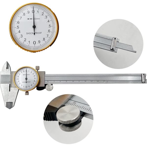 Mittakset 0-150mm 0,02mm Korkea Tarkkuus Teollisuus Ruostumaton Teräs