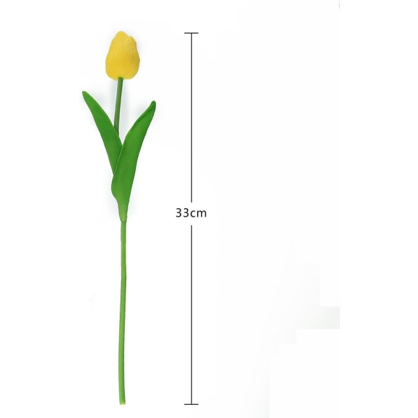 10 stk Ægte Touch Latex Kunstige Tulipaner Blomster Falske Tulipaner Flow