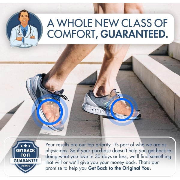 Metatarsal Pads Plus - 25% Mere Polstring - 4 Stykker - Fodpuder