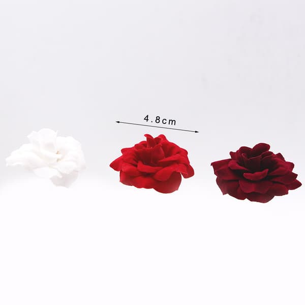 4,8 cm Samettikukka Pää Simulaatio Tekokukka DIY Tekemiseen, Loma