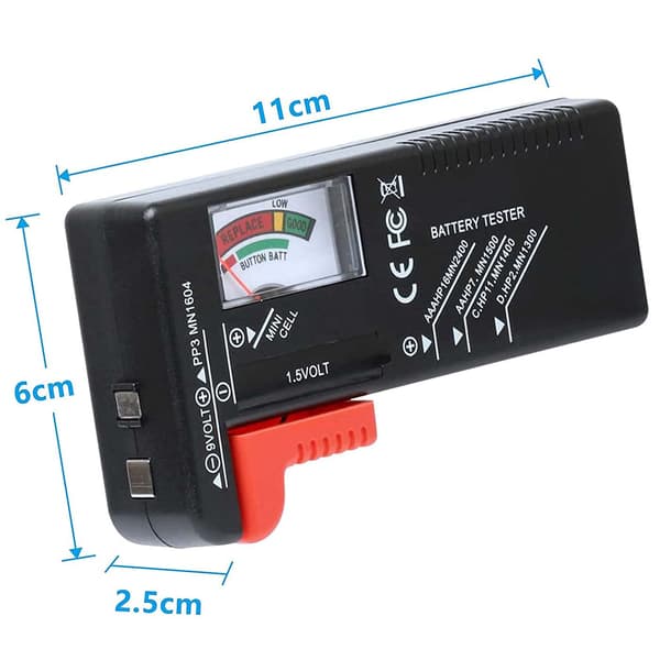 Universal Batteritester, Digital Batteritester, for AA AAA C D