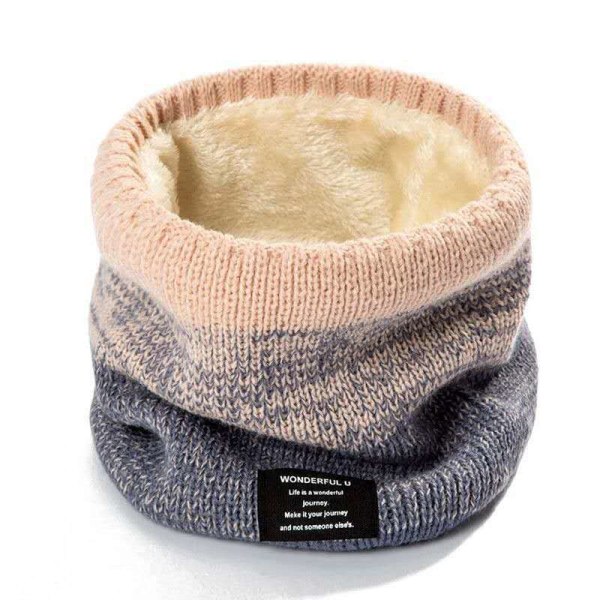 Vinter Fleece Halsduk Halsvärmare - Thermal Neck Damask Warm Knittt