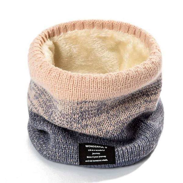 Vinter Fleece Halsvärmare - Termisk Halskrage Varm Stickad