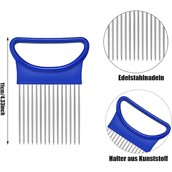 2 st. Rostfritt Stål Lök Tänger, Skärhjälp, Lök Skalare, O