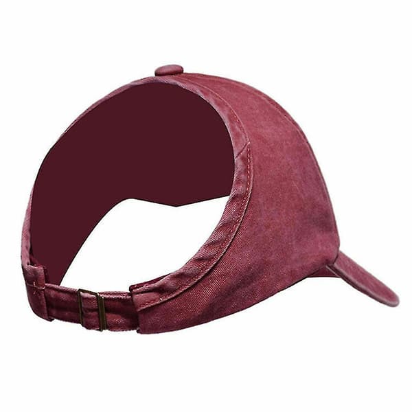 Kvindes Ponytail Cap Baseball Visor Hat Bagløs Messy Curly Bun Ha