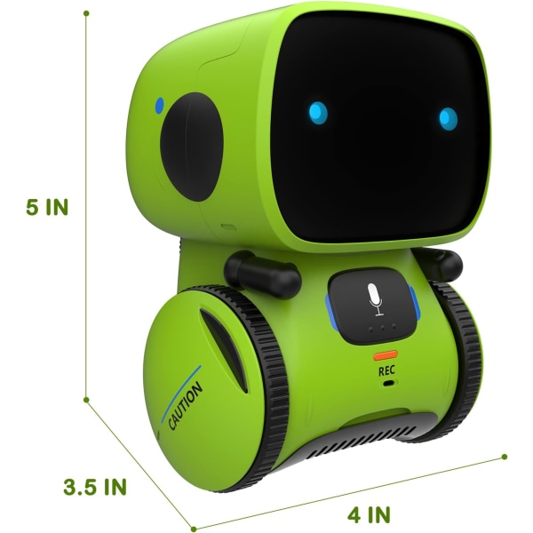 （Gul）Barnas robotleketøy, interaktiv smart snakkerobot med stemme