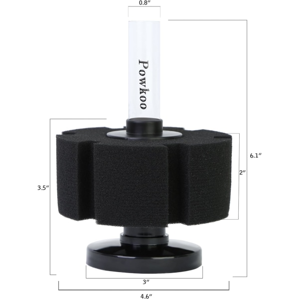 Akvarium Luftfilter Svampfilter Lyddemper For Betta Reker Fisk