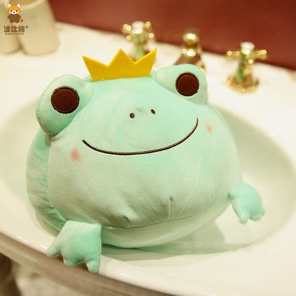 35 cm Myk og Elastisk Frog Geppe Pute for Voksne og Barn - Perfekt Gave