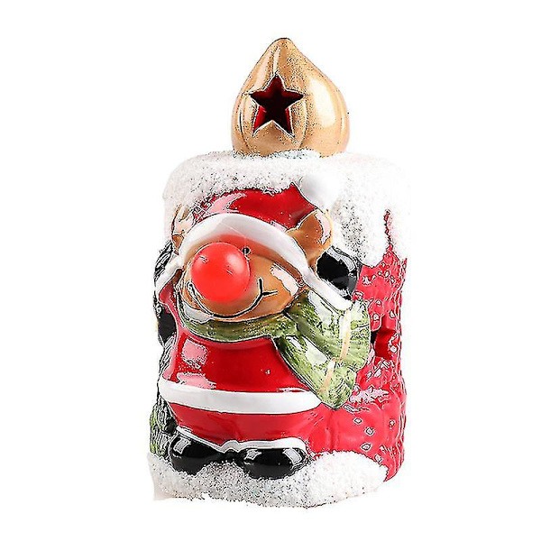 Mini Bärbar Led Lantern Med Santa Claus Snowman Mönster Ee DXGHC