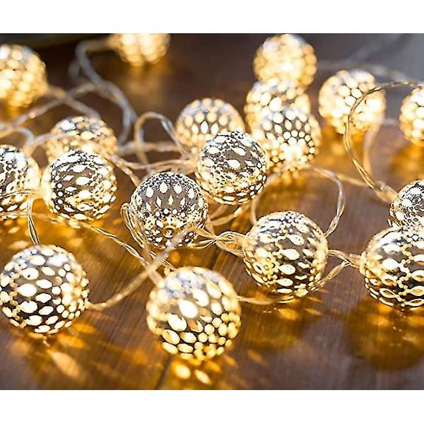 Marocko Led Fairy Lights - 6m Total längd 40 Varmvita lysdioder DXGHC