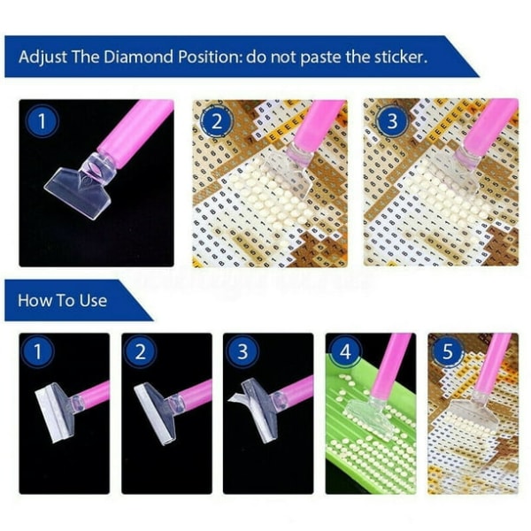 66 timanttimaalaustyökalua 5D DIY timanttimaalaustarvikkeet