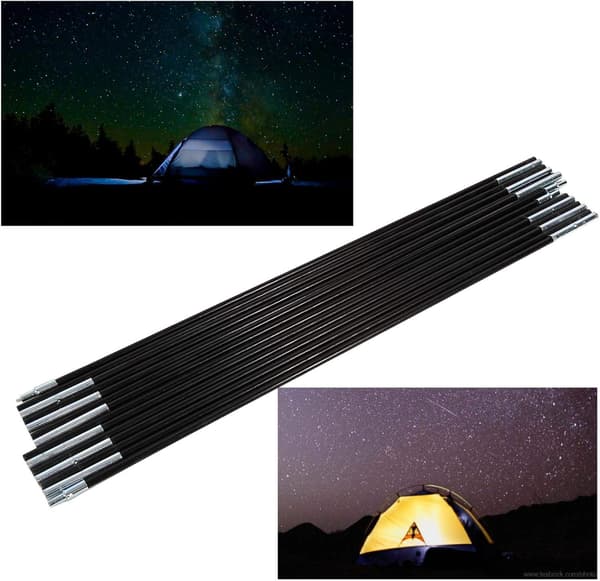 Tältstång 2 Set 7 Sektioner Glasfiberstångssats Utomhus Camping T