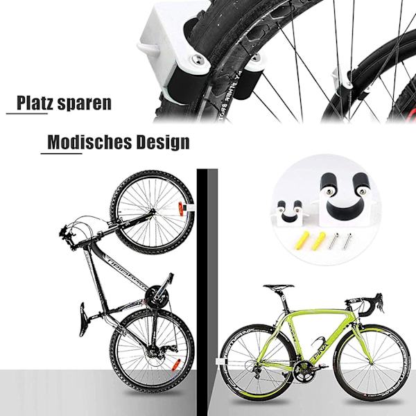 Cykelvægmontering, Cykelstativ, Pladsbesparende Vægmontering, Cykelstativ