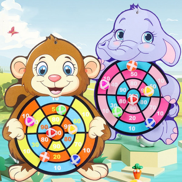 Montessori Dart Board Target Sportspelleksaker för barn 4 till 6