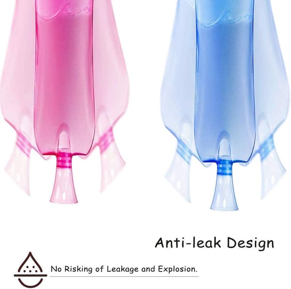 2-pack termos med lock, liten varmvattenflaska med mjukt lock