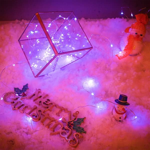 Batteridrivna 16.4Ft/5M 50 LED-ljusslingor Blinkande Jul