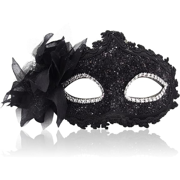 Maskerademaske for kvinner Venetian Masks Christmas Women Flower