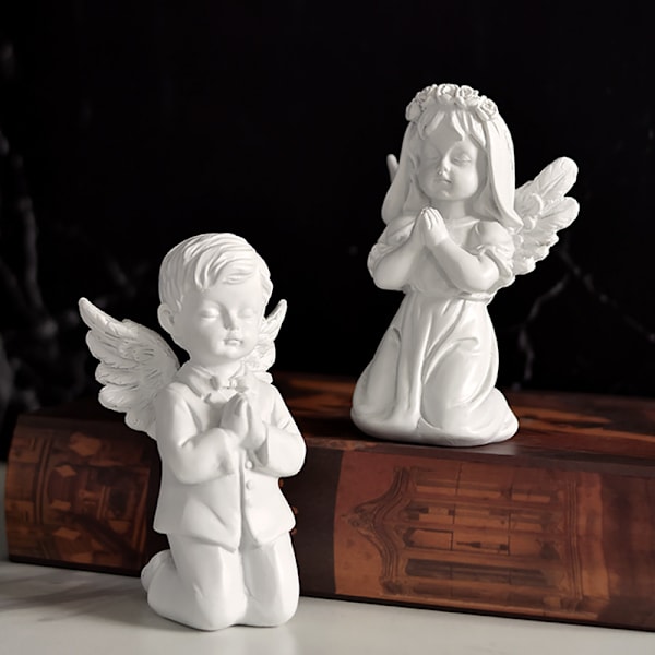 Englestatue Kunstdekorerende Beende Engel Resin (jente)