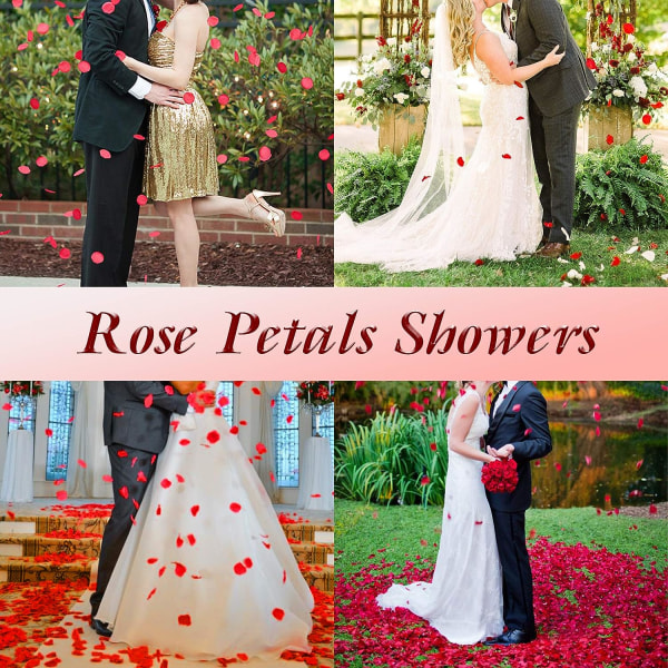 3000 roseblader, kunstige blader, silke roseblader