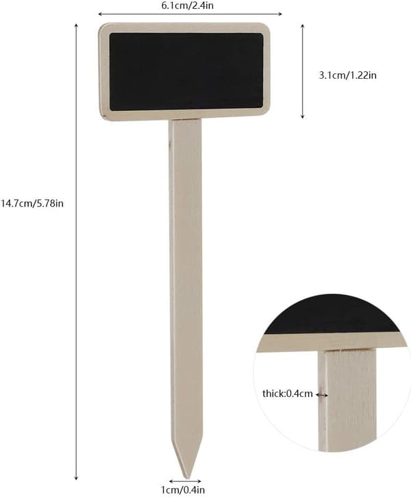 Mini Træ-Tavle Plante Etiketter til Have