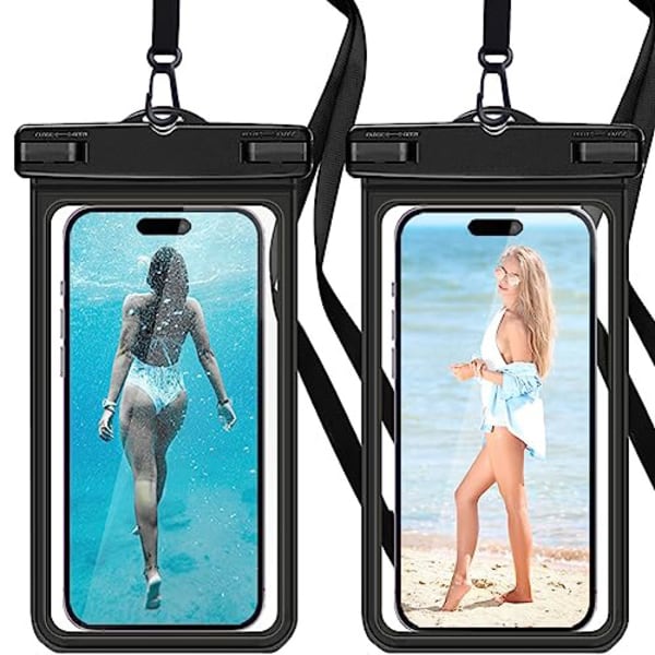 Vandafvisende Smartphone-Taske, [2 Pak] Flydende Vandafvisende Mobil