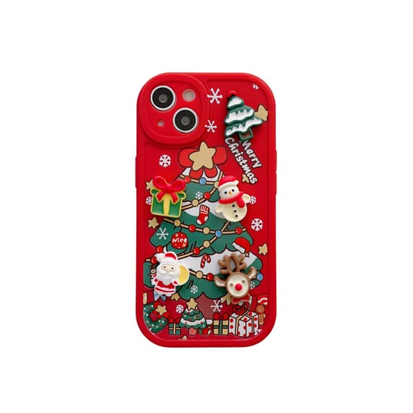 2 stk iPhone 14 Pro Max Julecover 6.7'', Glædelig Jul Sof