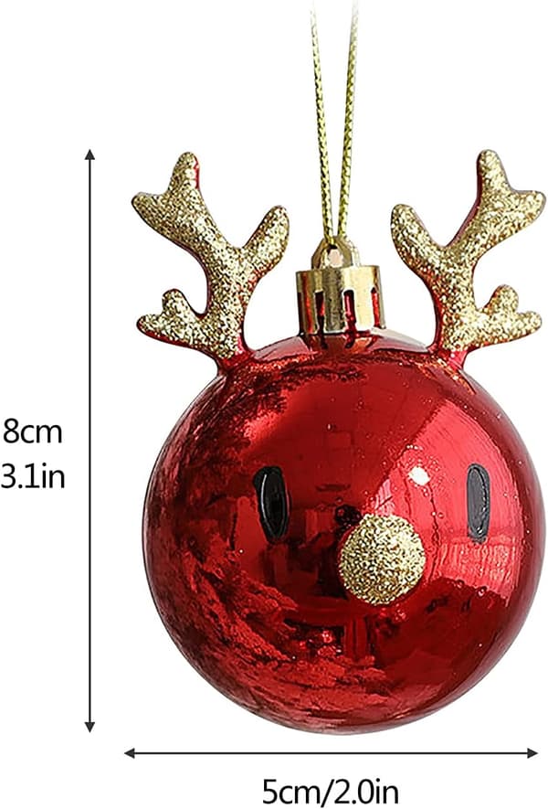 8-pack Slitstarka Julgransprydnader med Rensa DXGHC