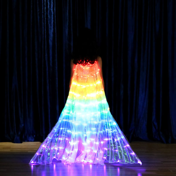 Barnens Färgade LED Luminous Vingar Dansvingar Magdans Vingar