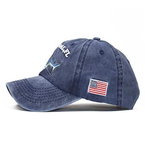 Amerikansk Flag Broderet Bomuld Stor Kasket USA Klassisk Baseba DXGHC