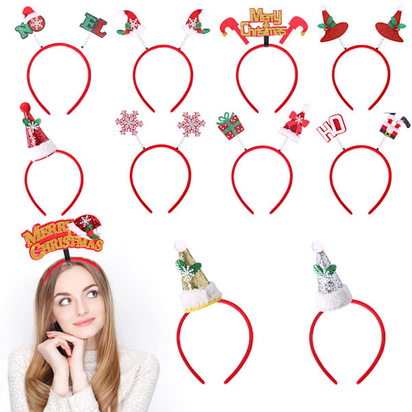 13 stycken juldiadem för kvinnor, juldekorationer för barn, annons