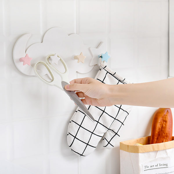 2 stk. 3/4 vægkroge Hanger Hook Cloud Hængende Holdere Børns