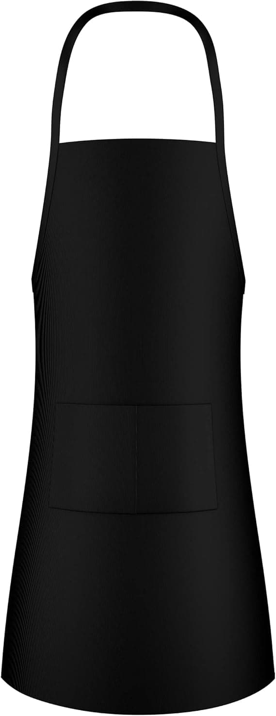 2-pak vanlige forkle med 2 lommer - Svart Unisex Commercia