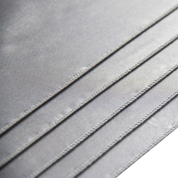 Sølv Satin Stole til Stole - 50 stk Bryllup Banket Fest Aften