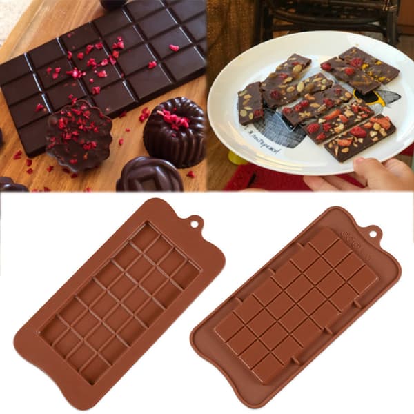 24 stk. DIY Chokoladechipsform, vafler, budding, Bageværktøj