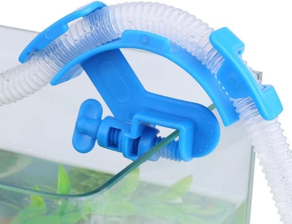 Slangklämma, Plastfästklämma för Akvarium (2 st)