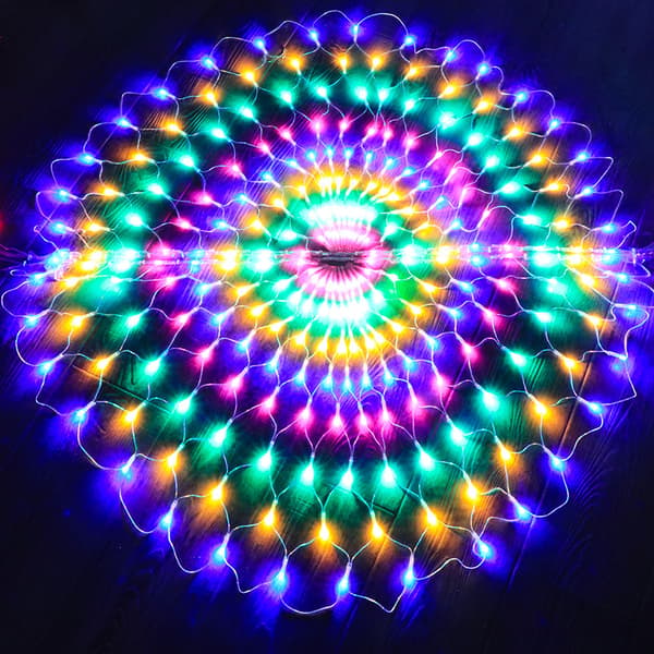LED lyskæde påfugl netlys 110v fiskenetlys Jul
